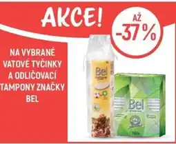 Globus Na vybrané vatové tyčinky a odličovací tampony značky bel nabídka