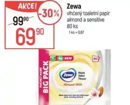Globus Zewa vlhčený toaletní papír almond a sensitive nabídka