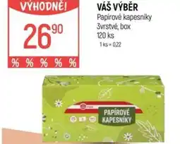 Globus VÁŠ VÝBĚR Papírové kapesniky nabídka
