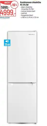 Globus Kombinovaná chladnička PC174 EW nabídka