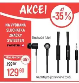 Globus Na vybraná sluchátka značky swissten nabídka