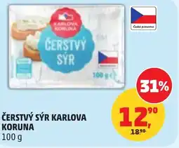 Penny Market Čerstvý sýr karlova koruna nabídka