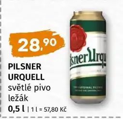Terno Pilsner Urquell nabídka