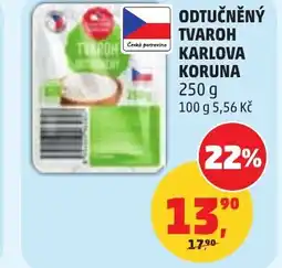 Penny Market Odtučněný tvaroh karlova koruna nabídka