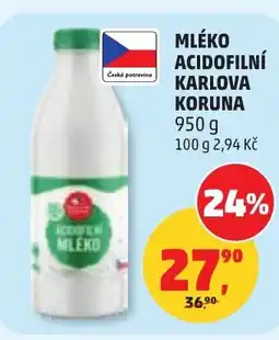 Penny Market Mléko acidofilní karlova koruna nabídka