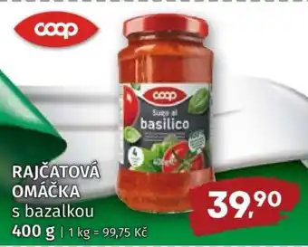 RAJČATOVÁ OMÁČKA S BAZALKOU
