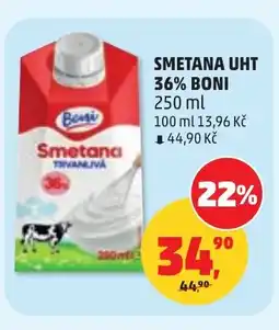 Penny Market Smetana uht 36% boni nabídka