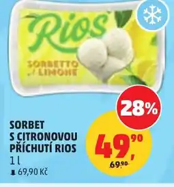 Penny Market Sorbet s citronovou příchutí rios nabídka