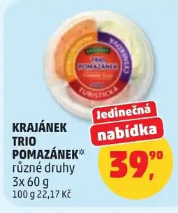 Penny Market Krajánek trio pomazánek nabídka