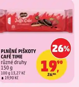 Penny Market Plněné piškoty café time nabídka