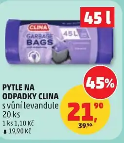 Penny Market Pytle na odpadky clina s vůní levandule nabídka