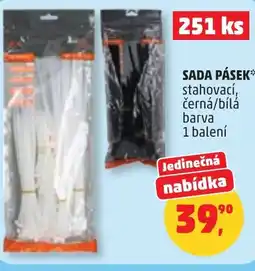 Penny Market Sada pásek stahovací, černá/bílá barva nabídka