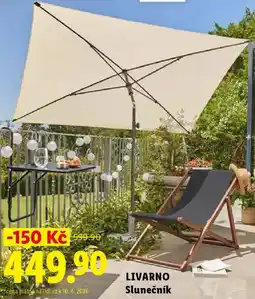 Lidl LIVARNO Slunečník nabídka
