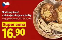 Lidl Skořicový koláč s plněným okrajem a jablky nabídka