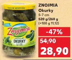 Kaufland ZNOJMIA Okurky 5-7 cm nabídka