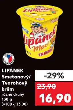 Kaufland Madeta Lipánek smetanový/ tvarohový krém nabídka