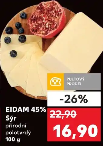 EIDAM 45% Sýr přírodní polotvrdý