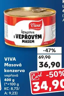 Kaufland VIVA Masová konzerva vepřová nabídka