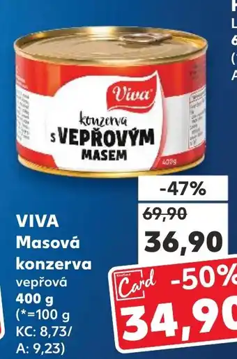Kaufland VIVA Masová konzerva vepřová nabídka