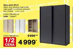 Sconto Šatní skříň SPLIT nabídka