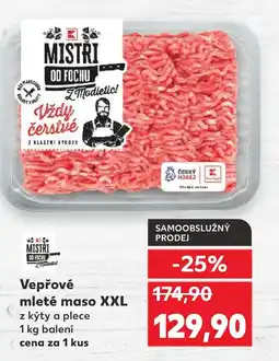 Kaufland Vepřové mleté maso XXL nabídka