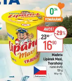 Globus Madeta Lipánek Maxi, Tvarohový nabídka