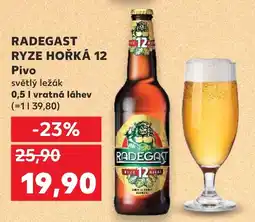 Kaufland RADEGAST RYZE HOŘKÁ 12 Pivo nabídka