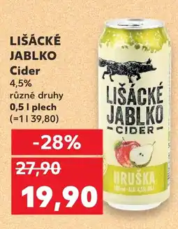 Kaufland LIŠÁCKÉ JABLKO nabídka