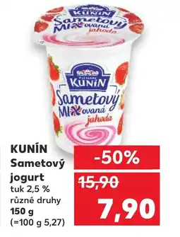 Kaufland KUNÍN Sametový jogurt nabídka