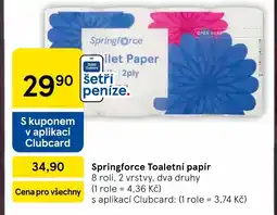 Tesco Springforce Toaletní papír nabídka
