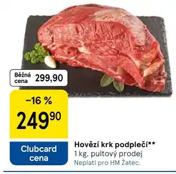 Tesco Hovězí krk podplečí nabídka