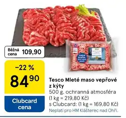 Tesco Tesco Mleté maso vepřové z kýty nabídka