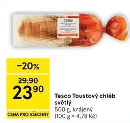 Tesco Tesco Toustový chléb světlý nabídka