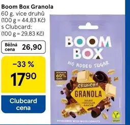 Tesco Boom Box Granola nabídka