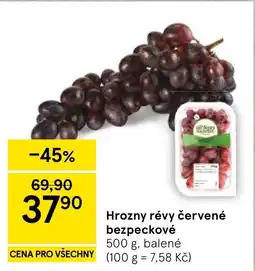 Tesco Hrozny révy červené bezpeckové nabídka