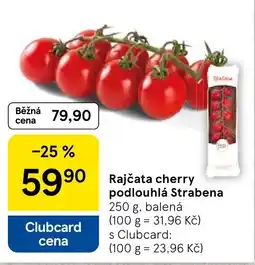 Tesco Rajčata cherry podlouhlá Strabena nabídka