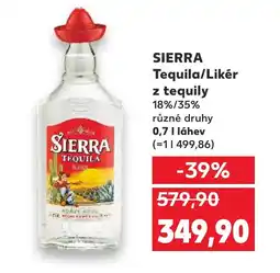 Kaufland SIERRA Tequila/Likér z tequily 18%/35% nabídka