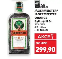 Kaufland JÄGERMEISTER/ JÄGERMEISTER ORANGE Bylinný likér nabídka