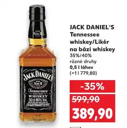 Kaufland JACK DANIEL'S Tennessee různé druhy 0,5 | láhev na bázi whiskey 35%/40% nabídka