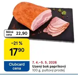 Tesco Uzený bok paprikový nabídka