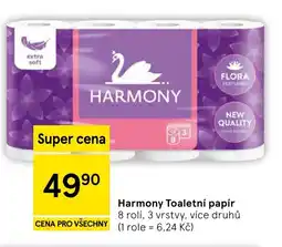 Tesco Harmony Toaletní papír nabídka