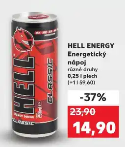 Kaufland HELL ENERGY Energetický nápoj nabídka