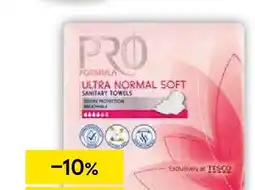 Tesco Pro Formula Ultra Normal Soft Hygienické vložky s křidélky nabídka