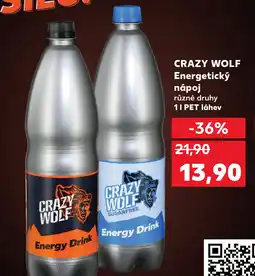 Kaufland CRAZY WOLF Energetický nápoj nabídka