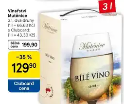 Tesco Vinařství Mutěnice nabídka