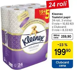 Tesco Kleenex Toaletní papír nabídka