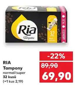 Kaufland RIA Tampony normal/super nabídka