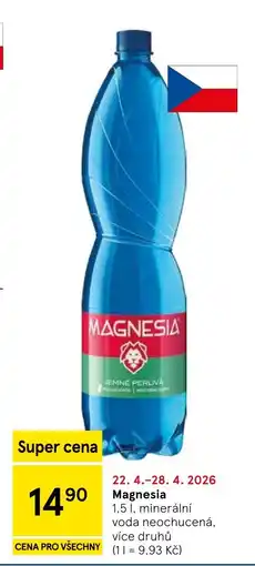 Tesco Magnesia nabídka
