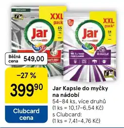 Tesco Jar Kapsle do myčky na nádobí nabídka