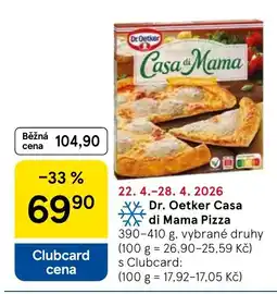 Tesco Dr. Oetker Casa di Mama Pizza nabídka